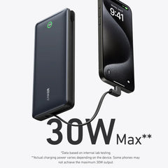 A Photo Of Anker Nano Power Bank 20000mah 30W Built-In USB-C Cable - A1387