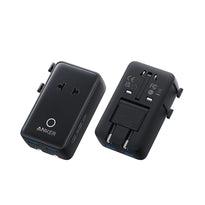 Anker Nano 5-in-1 Universal Travel Adapter – 20W USB-C Fast Charger, Compact Multi-Port Plug for US & EU Outlets