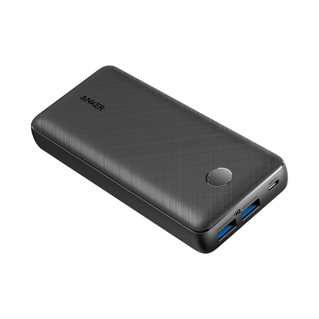 A Photo Of Anker PowerCore Select 10000mAh Portable Charger – Dual USB Power Bank for iPhone, Samsung & More, Compact & High-Speed Charging, Black