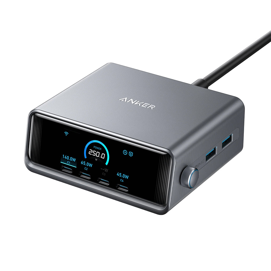 A Photo Of Anker Prime 250W GaN Charger – 6-Port USB-C & USB-A Fast Charging Hub