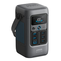 Anker SOLIX C200 DC Portable Power Station – 192Wh Battery, 200W Output, 140W USB-C Fast Charging, Solar-Compatible