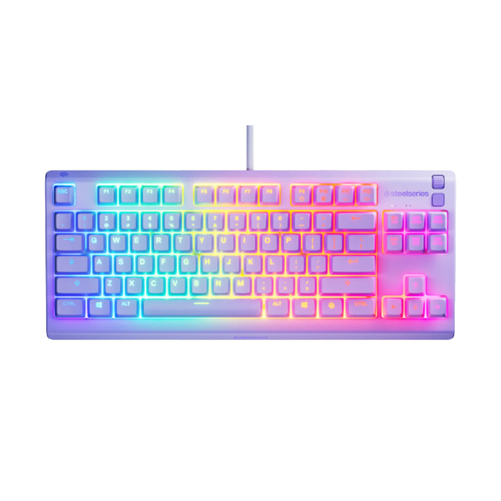 A Photo Of SteelSeries Apex 3 TKL - Quiet Tenkeyless 80% Wired Gaming Keyboard with RGB Lighting
