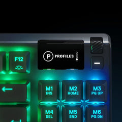 A Photo Of SteelSeries Apex 7 TKL Mechanical Gaming Keyboard with OLED Smart Display and Red Switches