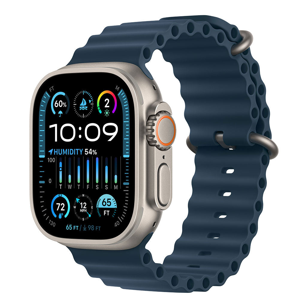 A Photo Of Apple Watch Ultra 2 with Ocean Band