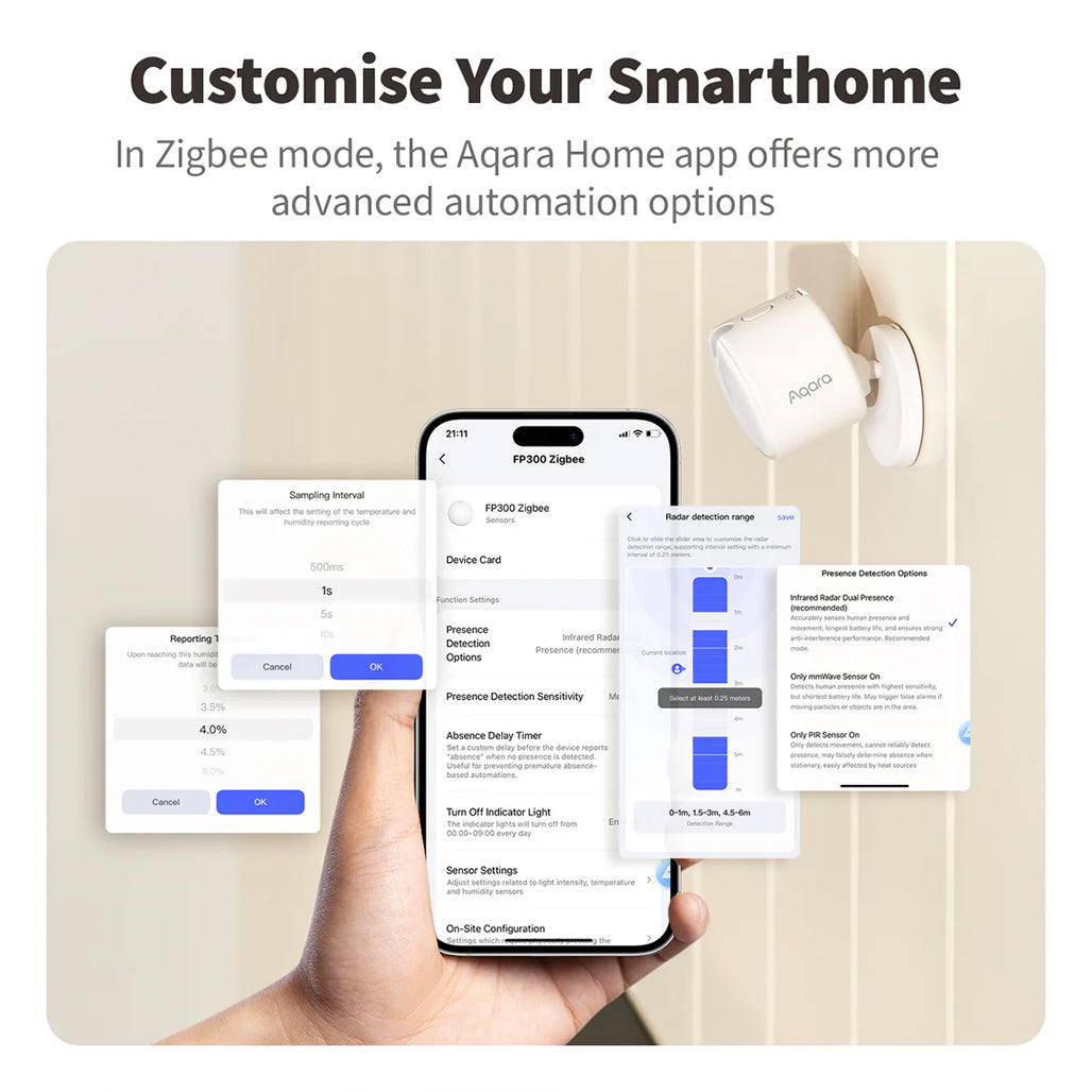 A Photo Of Aqara Presence Multi-Sensor FP300