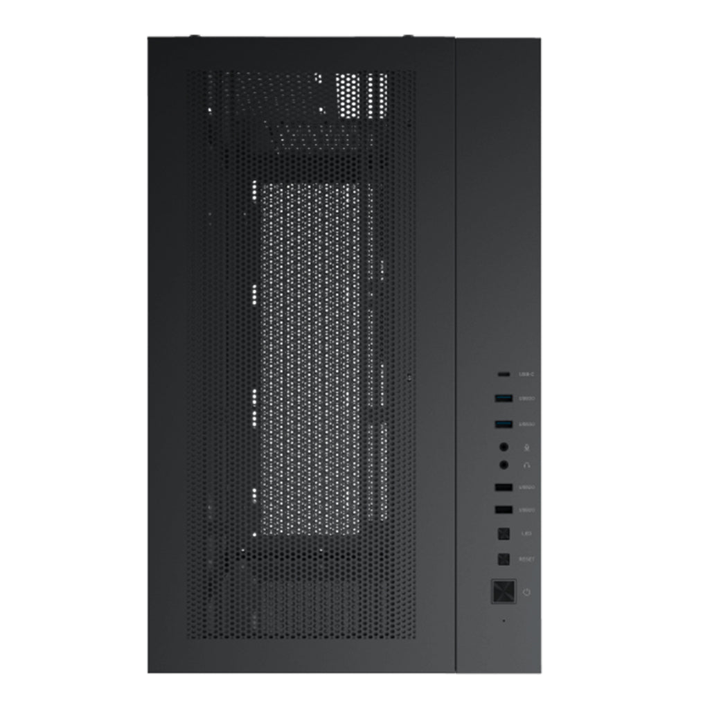 A Photo Of Xigmatek Aquarius Pro | Mesh Airflow Mid-Tower with Vertical GPU Support