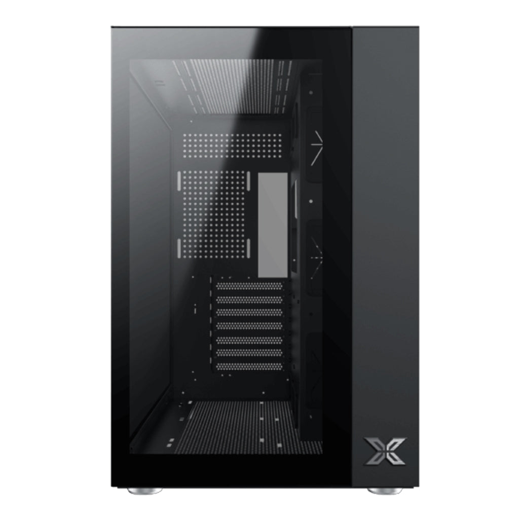 A Photo Of Xigmatek Aquarius Pro | Mesh Airflow Mid-Tower with Vertical GPU Support
