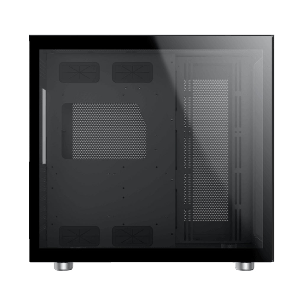 A Photo Of Xigmatek Aquarius Pro | Mesh Airflow Mid-Tower with Vertical GPU Support