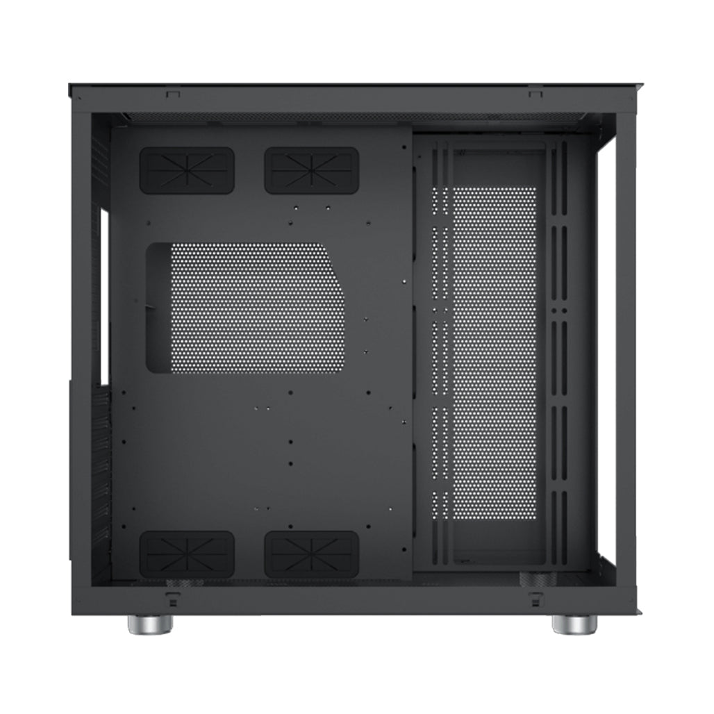 A Photo Of Xigmatek Aquarius Pro | Mesh Airflow Mid-Tower with Vertical GPU Support