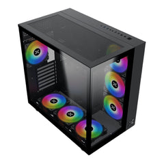 A Photo Of Xigmatek Aquarius Pro | Mesh Airflow Mid-Tower with Vertical GPU Support