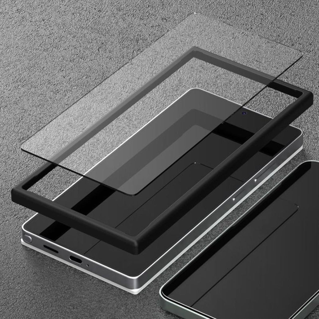 A Photo Of Araree Core Clear Screen Protection (2-Pack) for Galaxy S25 Ultra - Premium Glass Protection, Easy Installation
