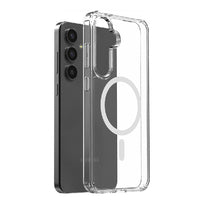 Araree Duple M Magnetic Clear Back Cover Case for Galaxy S24 FE | TPU, Polycarbonate, & Neodymium | Military-Grade Protection