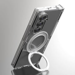 A Photo Of Araree Nukin 360 M Stand Case for Samsung Galaxy Z Fold 7- 360° Rotating MagSafe Kickstand – Clear