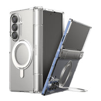 Araree Nukin 360 M Stand Case for Samsung Galaxy Z Fold 7- 360° Rotating MagSafe Kickstand – Clear