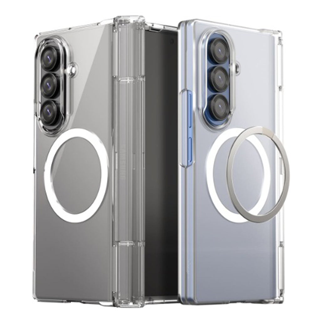 A Photo Of Araree Nukin 360M Qi2 MagSafe Full Case for Samsung Galaxy Z Fold 7 – Clear