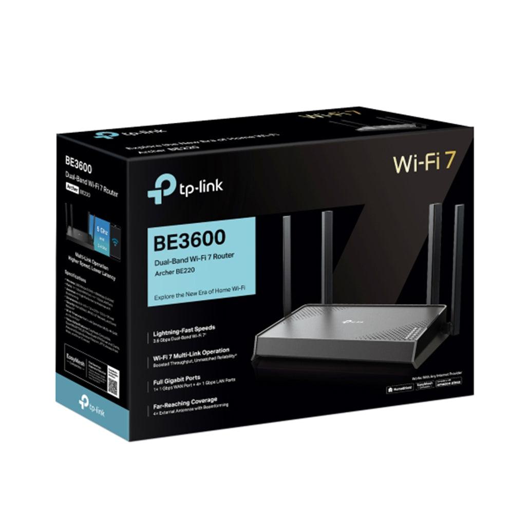 A Photo Of TP-Link Archer BE220 - BE3600 Dual-Band Wi-Fi 7 Router