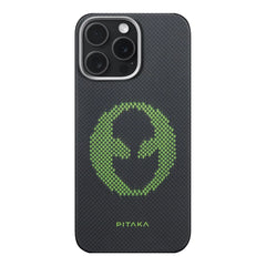 A Photo Of Pitaka Aries Collaborative Luminous Case - Alien Tactile Woven Case for iPhone 16 Pro Max
