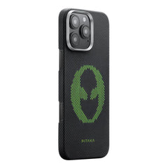 A Photo Of Pitaka Aries Collaborative Luminous Case - Alien Tactile Woven Case for iPhone 16 Pro Max