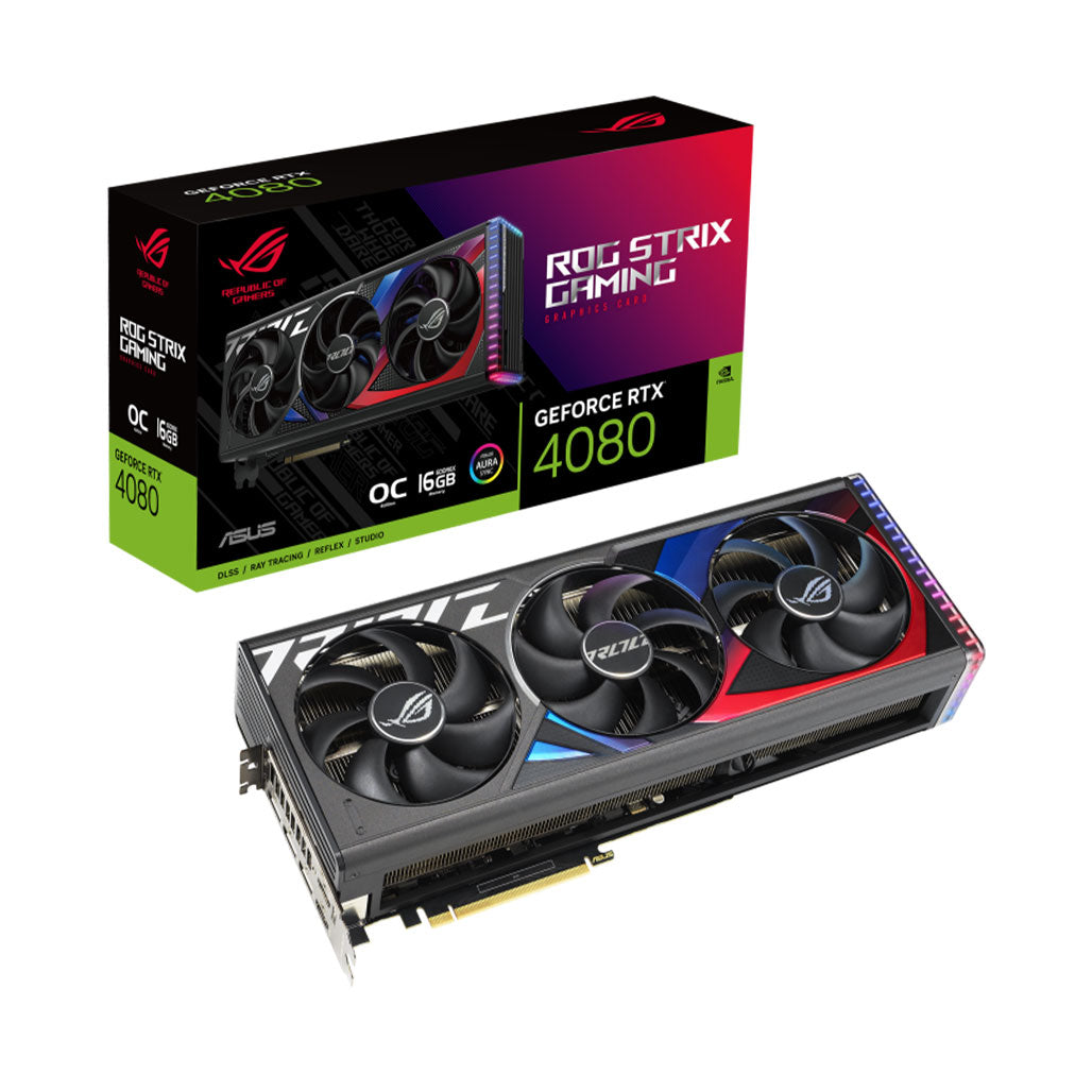 A Photo Of Asus ROG Strix GeForce RTX 4080 16GB GDDR6X