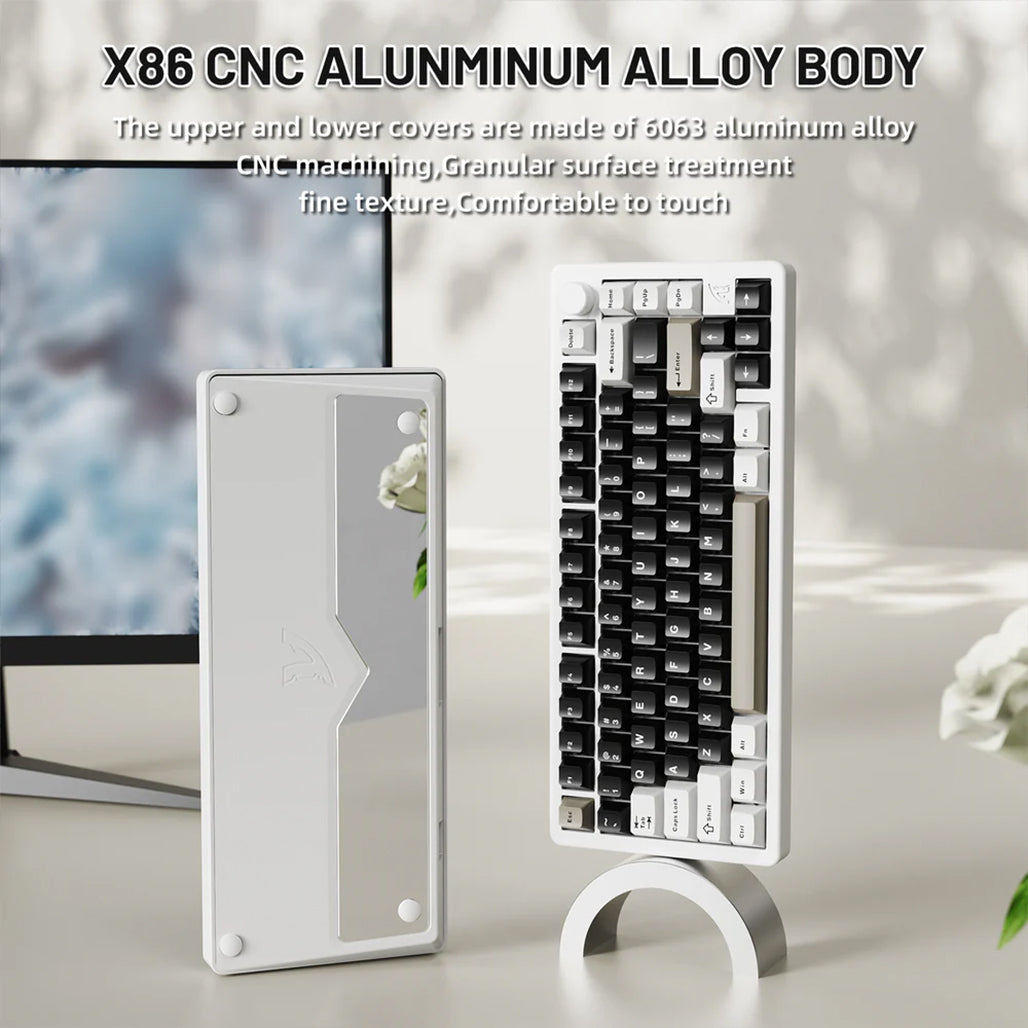 A Photo Of Attack Shark X86 Full Aluminum Wireless Mechanical Keyboard