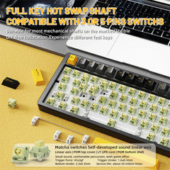 A Photo Of Attack Shark X86 Full Aluminum Wireless Mechanical Keyboard