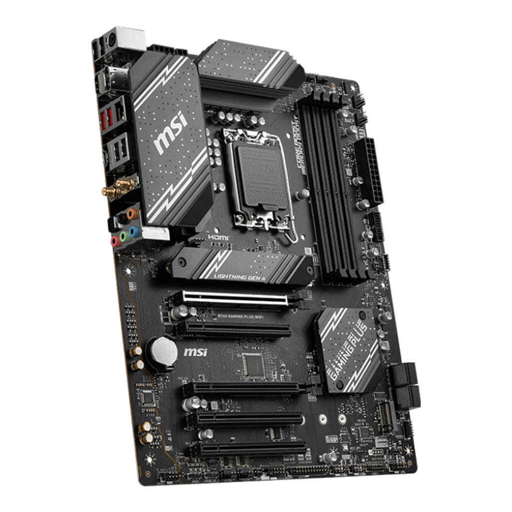 A Photo Of MSI B760 Gaming Plus WiFi Motherboard - 911-7D98-012 | High-Performance Gaming and Connectivity