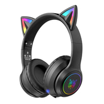 Onikuma B90 RGB Cat Ear Bluetooth 5.3 Wireless Gaming Headset