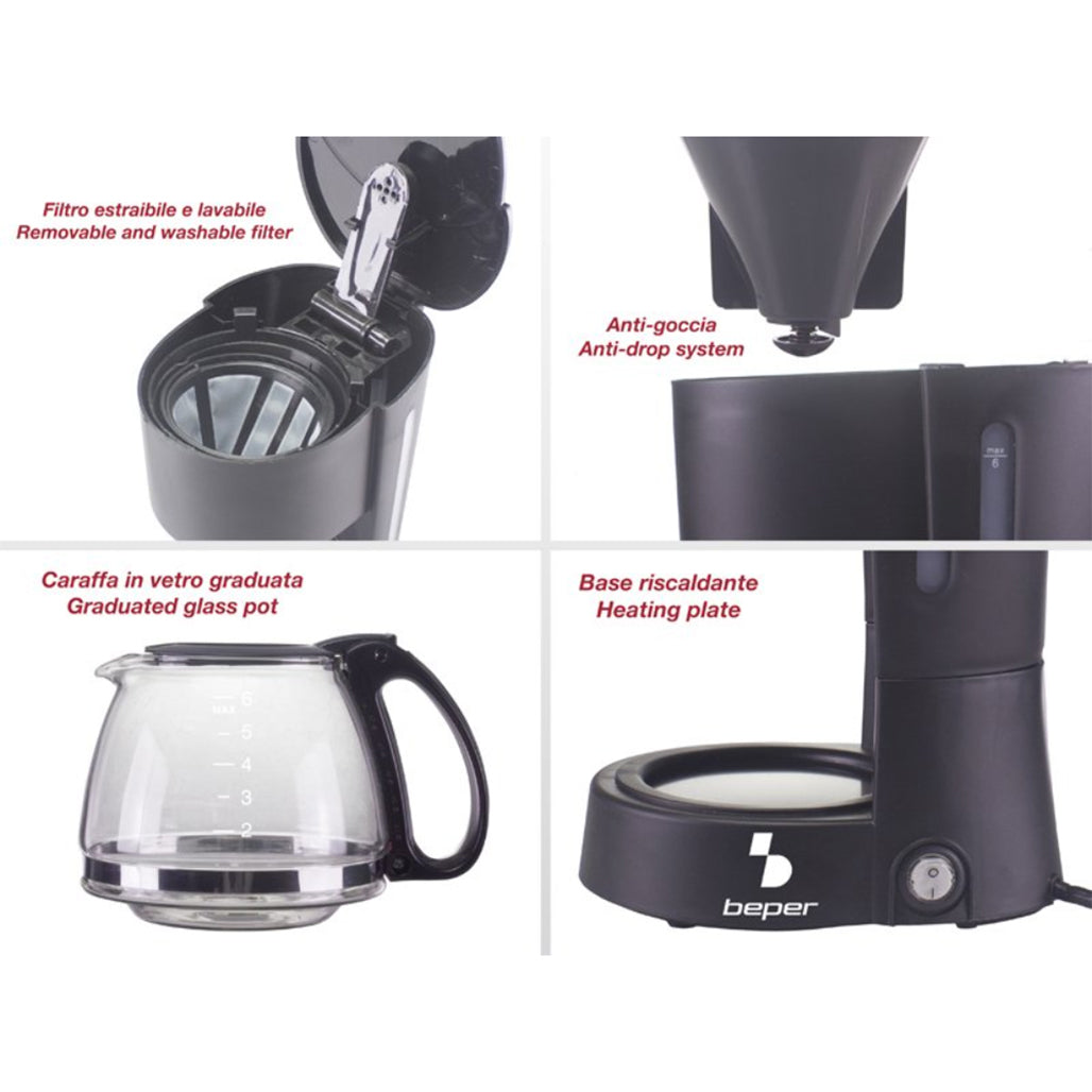 A Photo Of Beper Drip Coffee Maker 600W -BC060