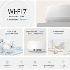 A Photo Of TP-Link Deco BE25 (3-Pack) - WiFi 7 Mesh System – BE3600