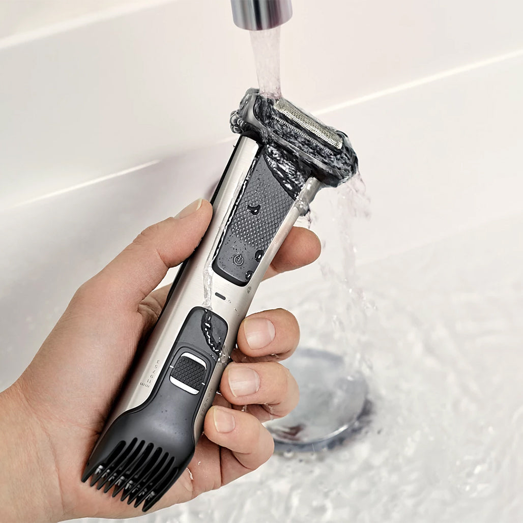 A Photo Of Philips Bodygroom 7000 Wet & Dry Body Hair Trimmer and Shaver for Men – Skin-Safe Grooming with Dual-Sided Design