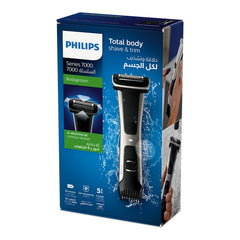 A Photo Of Philips Bodygroom 7000 Wet & Dry Body Hair Trimmer and Shaver for Men – Skin-Safe Grooming with Dual-Sided Design