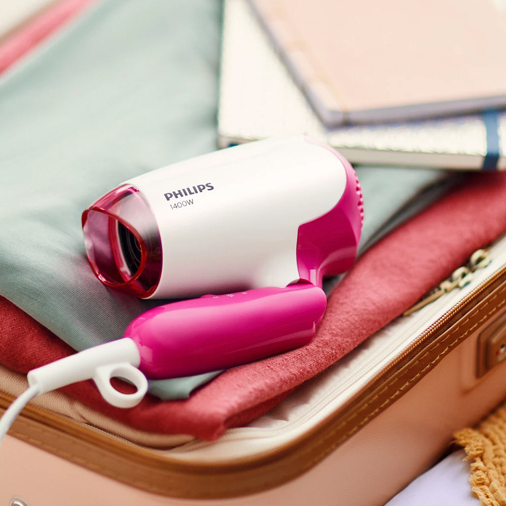 A Photo Of Philips DryCare Essential BHD003/03 - 1400W Compact Foldable Hair Dryer