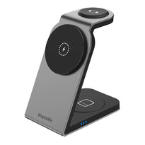 Blupebble 3-in-1 Wireless MagSafe Charging Stand - Fast Charging for iPhone, Apple Watch, and AirPods