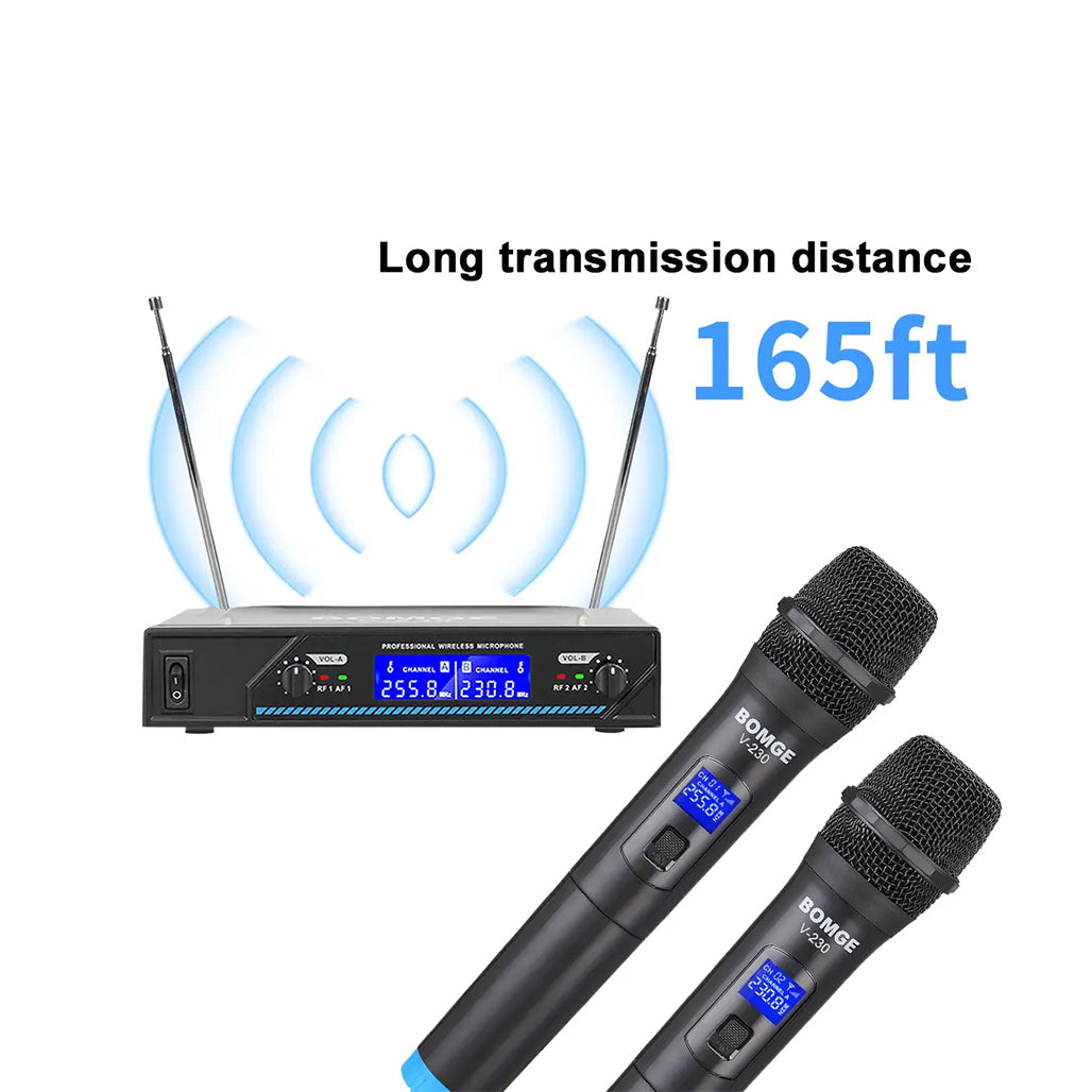 A Photo Of BOMGE V-230 - 2 Channel Wireless Handheld Microphone