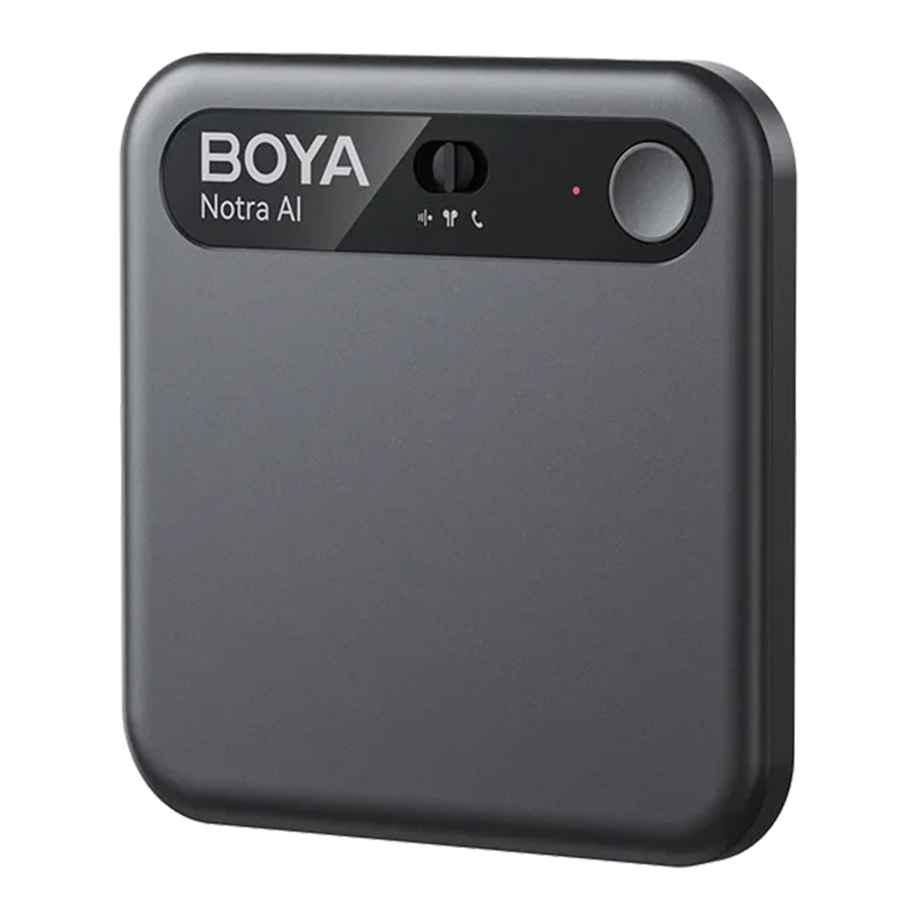 A Photo Of BOYA Notra AI Voice Recorder – Smart Transcription Device with ChatGPT & Gemini AI