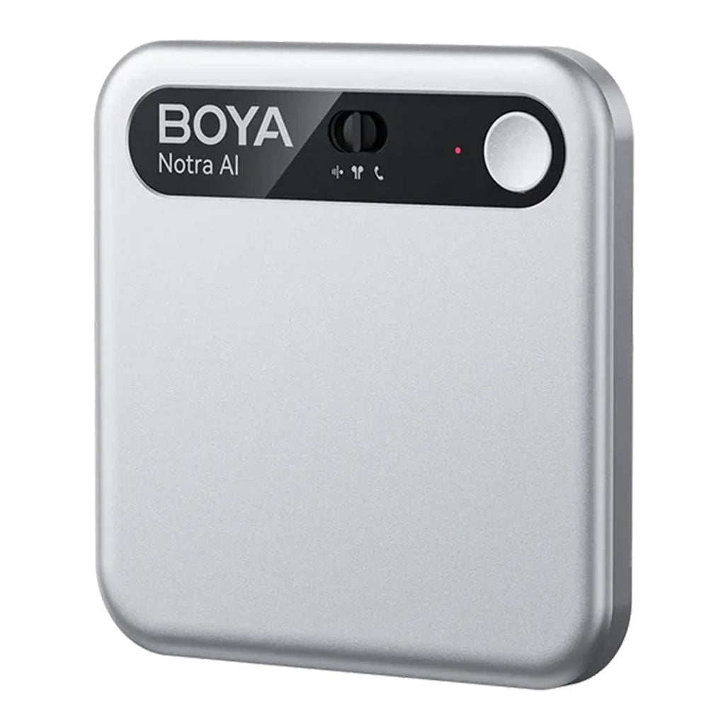 A Photo Of BOYA Notra AI Voice Recorder – Smart Transcription Device with ChatGPT & Gemini AI
