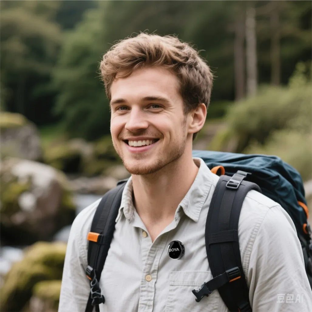 A Photo Of BOYALINK 3 AI Wireless Microphone