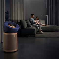 A Photo Of Dyson Purifier Big+Quiet Formaldehyde BP04 (Prussian Blue/Gold) – Advanced Air Purification for Large Spaces