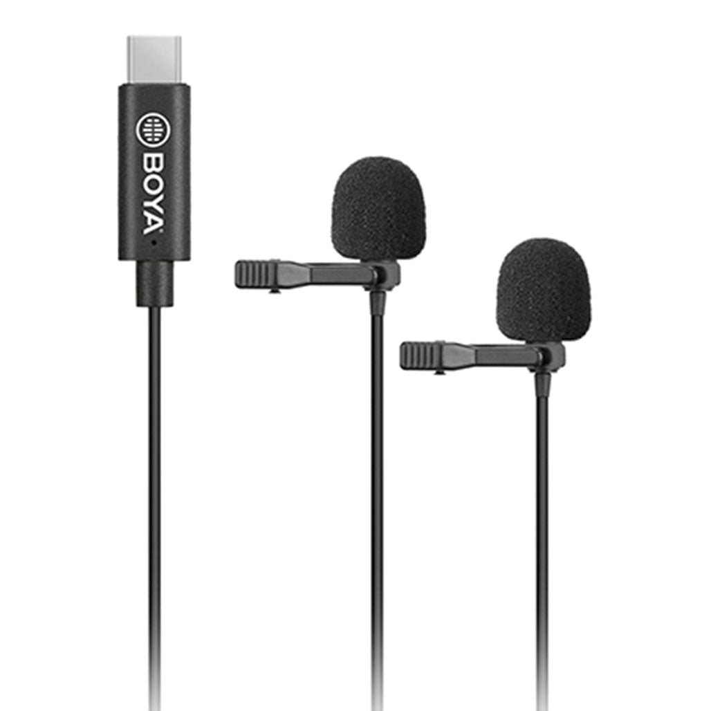 A Photo Of Boya BY-M3D - Digital Dual Lavalier Microphones