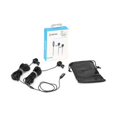 A Photo Of Boya BY-M3D - Digital Dual Lavalier Microphones