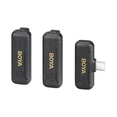 A Photo Of Boya BY-WM3T2-U2 - 2.4GHz Dual-Channel Wireless Microphone System or USB-C Devices