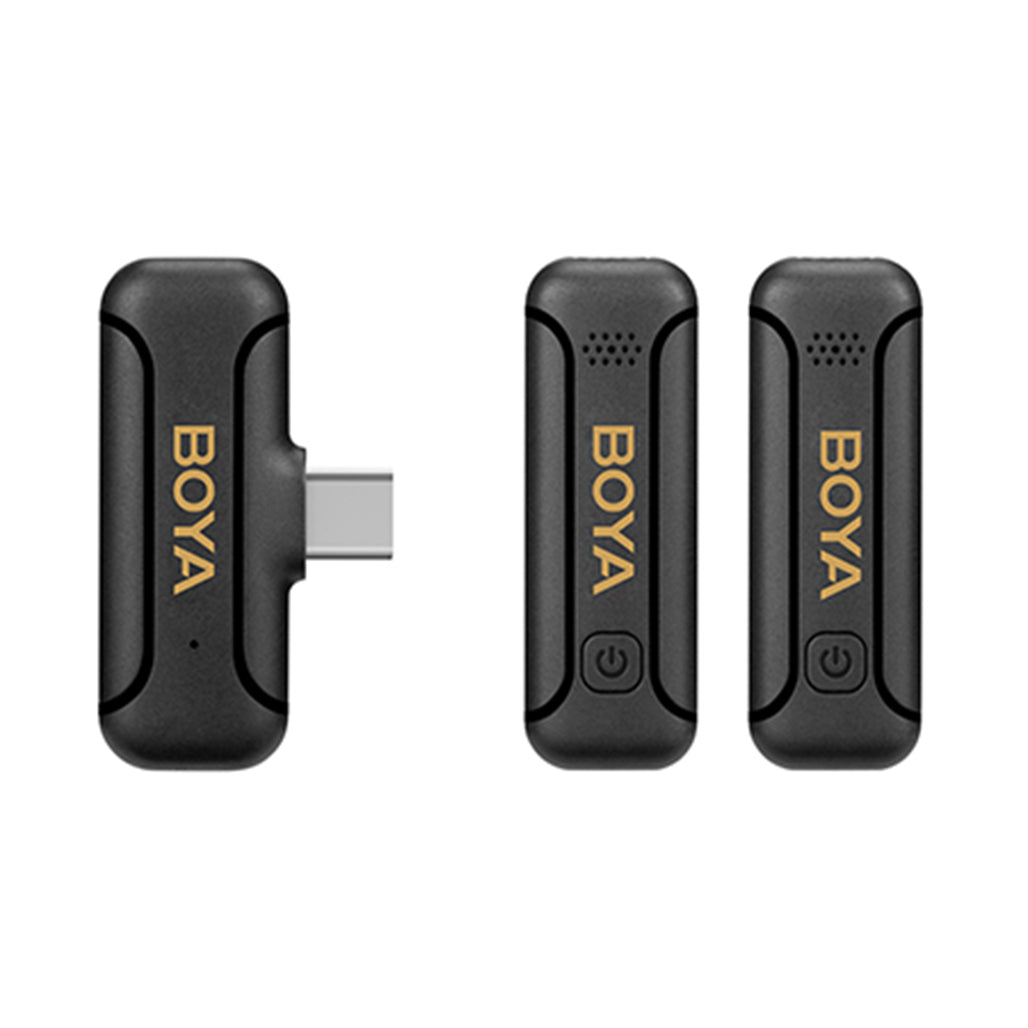 A Photo Of Boya BY-WM3T2-U2 - 2.4GHz Dual-Channel Wireless Microphone System or USB-C Devices