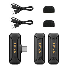 A Photo Of Boya BY-WM3T2-U2 - 2.4GHz Dual-Channel Wireless Microphone System or USB-C Devices