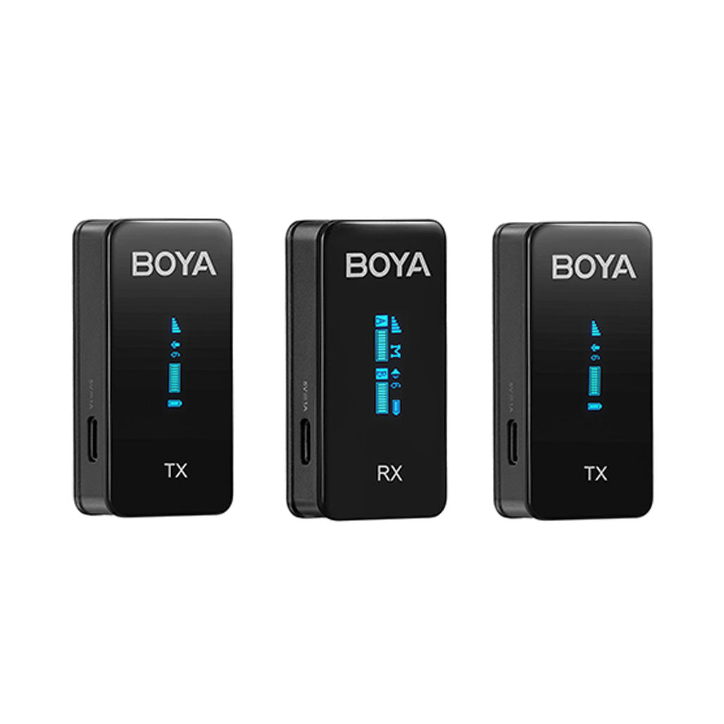 A Photo Of Boya BY-XM6-S2 - 2.4GHz Ultra-Compact Wireless Microphone System