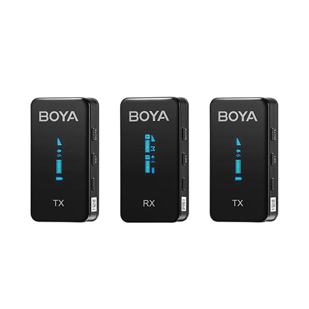 A Photo Of Boya BY-XM6-S2 - 2.4GHz Ultra-Compact Wireless Microphone System