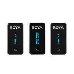 A Photo Of Boya BY-XM6-S2 - 2.4GHz Ultra-Compact Wireless Microphone System