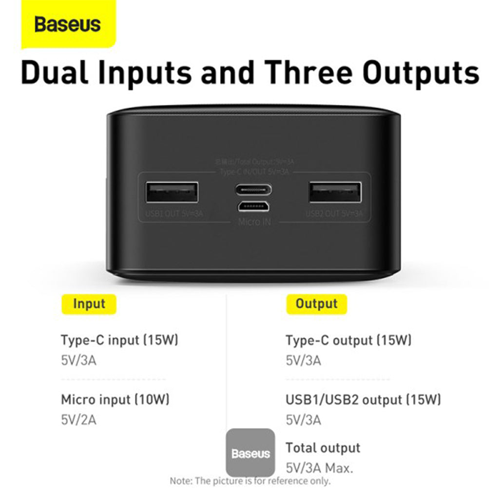 A Photo Of Baseus 30000mAh Power Bank 15W – High-Capacity Portable Charger with Fast Charging