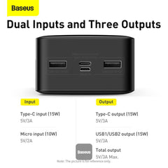 A Photo Of Baseus 30000mAh Power Bank 15W – High-Capacity Portable Charger with Fast Charging