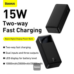 A Photo Of Baseus 30000mAh Power Bank 15W – High-Capacity Portable Charger with Fast Charging