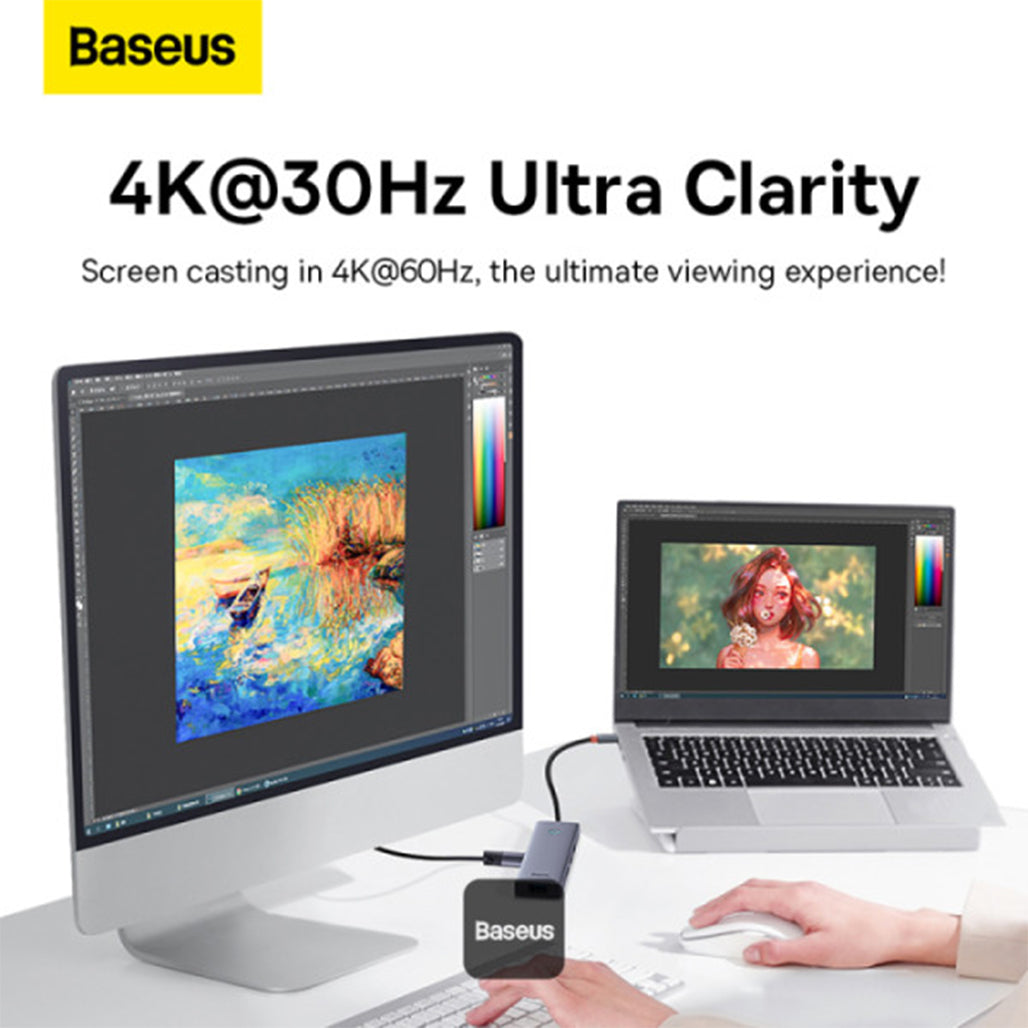 A Photo Of Baseus Flite Series 5-in-1 USB-C Hub